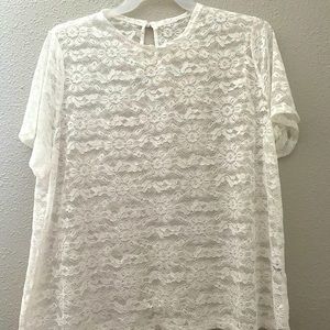 SHEIN lace shirt